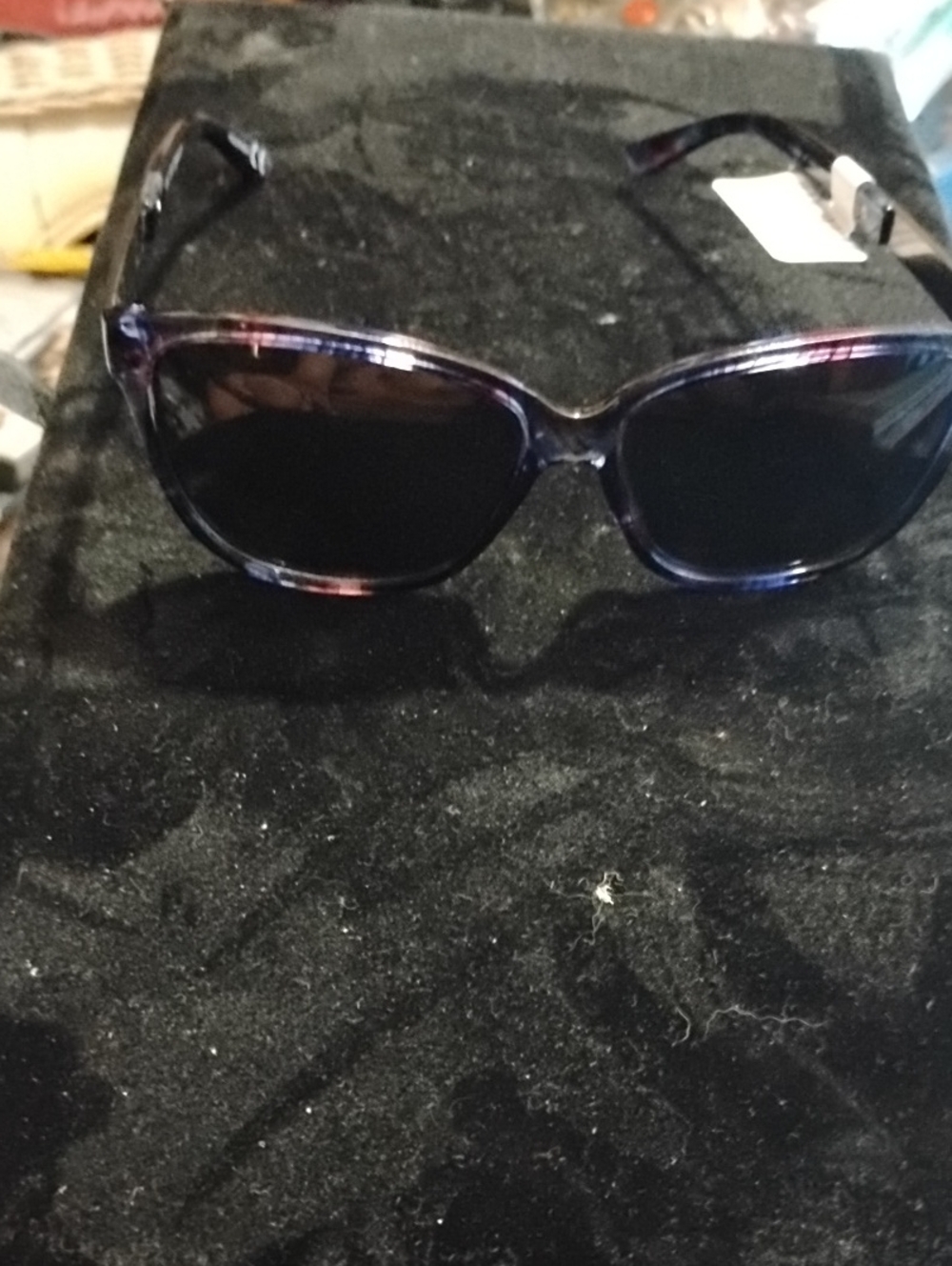 Women’s Dark Gradient Cateye Sunglasses - Blue/Purple Frame